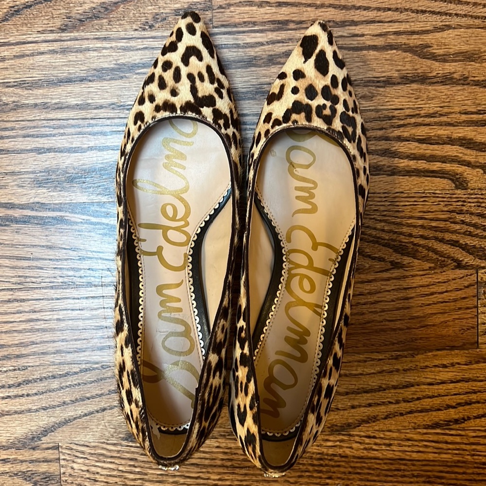 Sam Edelman Leopard 1 inch heel size 8